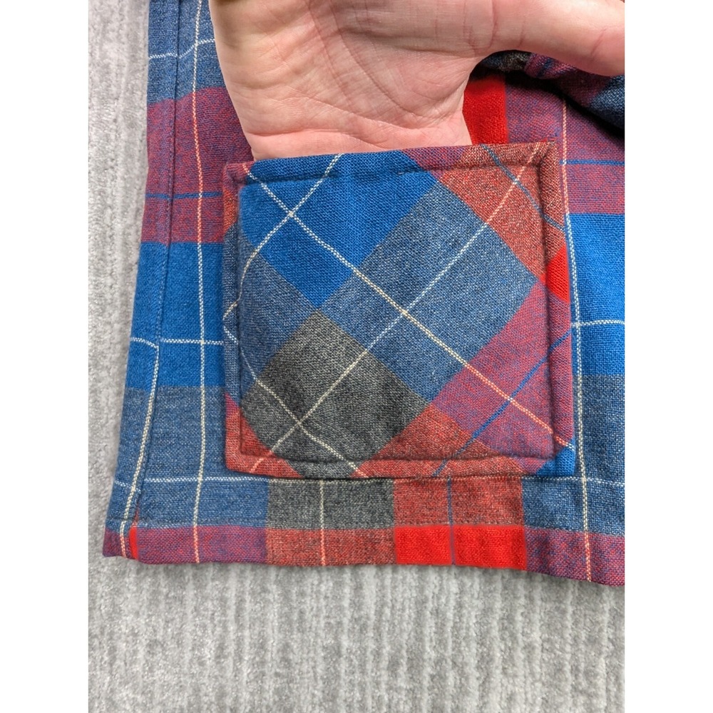 Vintage 50s Pendleton Cardigan Sweater Womens Medium Tartan Plaid 100% Wool USA - Picture 6 of 15